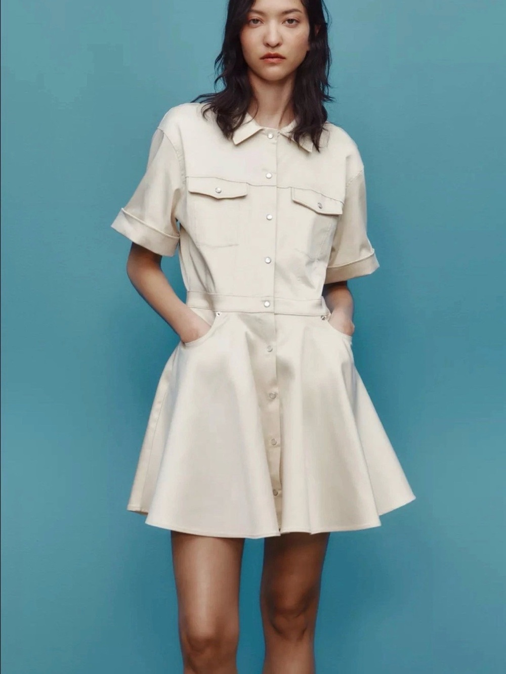 Zara Swing Dress with Flared Skirt NWT ❗️